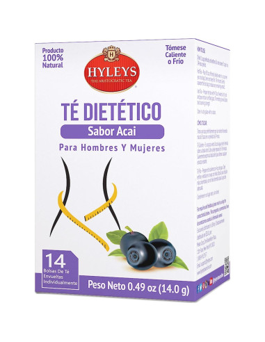 Té Detox para Dieta Hyleys Sabor Acai Berry - 336 Bolsitas