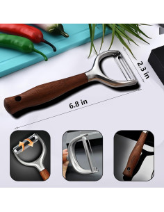 Pelador de Verduras Profesional Laoxiongtou Acero Inoxidable 304 2