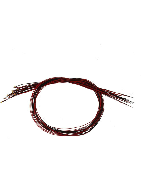 20 LEDs SMD 0402 Rojo Preconectados 2V para DIY