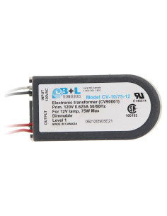 Transformador Electrónico B+L CV-10 Regulable 75W 12VAC