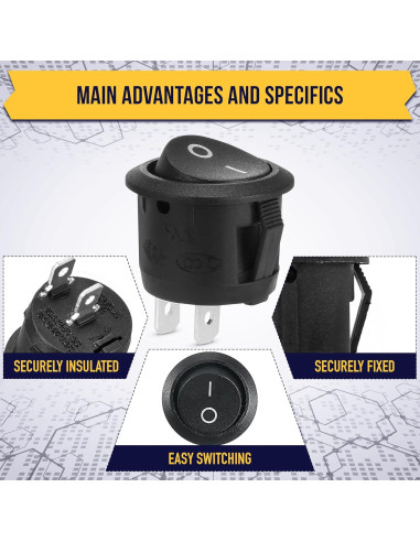 Interruptor de Palanca Impermeable 12V Tesorrio SPST 6A/250V