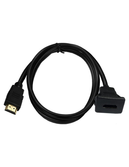 Cable HDMI Macho a Hembra Qaoquda 1M Montaje Flush Cuadrado