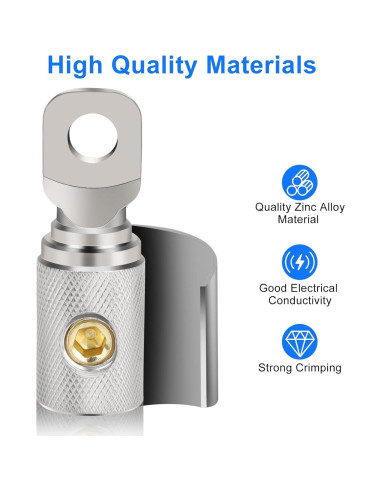 Conectores de Terminal de Cable de Anillo Linkstyle 0 Gauge