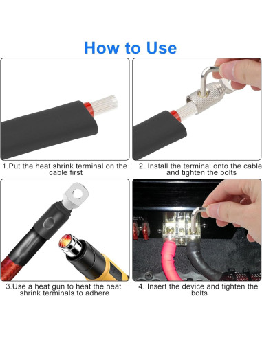 Conectores de Terminal de Cable de Anillo Linkstyle 0 Gauge