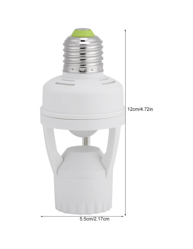 Portalámparas LED E27 con Sensor de Movimiento Infrarrojo