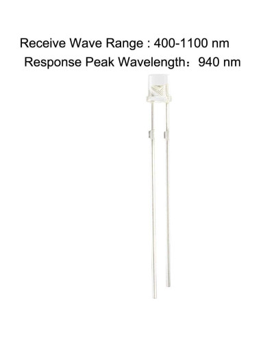 20 Diodos Fotodiodos Sensores Luz uxcell 3mm Cabeza Clara