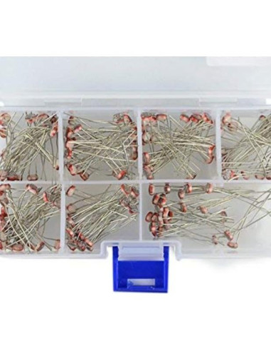 Kit de 175 Fotoresistores MIACIA 5mm - 7 Valores Sensibles a Luz