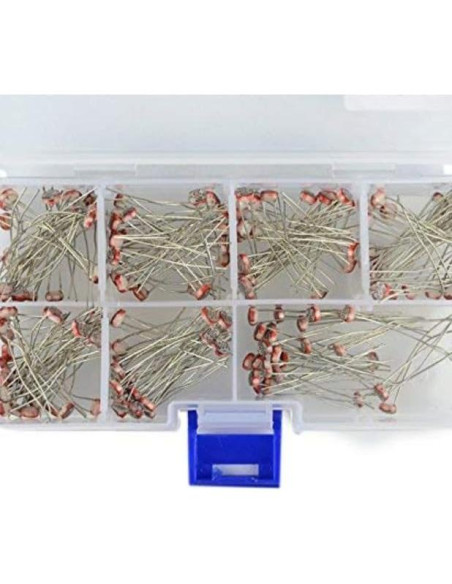 Kit de 175 Fotoresistores MIACIA 5mm - 7 Valores Sensibles a Luz