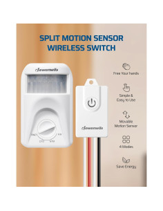 Interruptor de Luz DEWENWILS con Sensor de Movimiento 120V 2