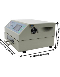 Horno de Reflujo INTBUYING T962 800W 180x235mm Infrarrojo 2