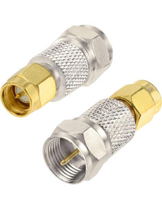 Kit de Adaptadores SMA a F Wlaniot 4 Piezas Coaxial 50 Ohmios 2