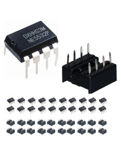 20 Amplificadores Operacionales NE5532P + 20 Zócalos DIP-8