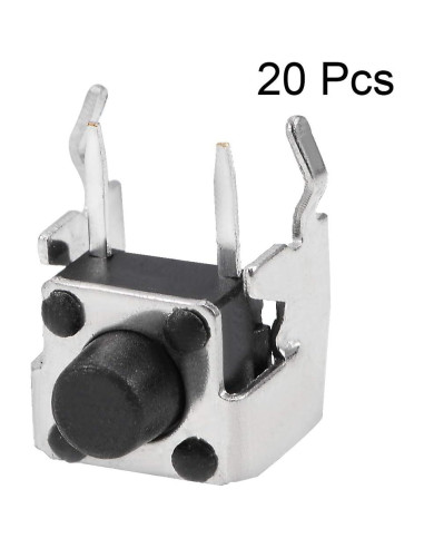 Interruptor Táctil Momentáneo uxcell 20Pcs 6x6mm DIP