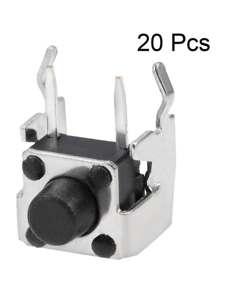Interruptor Táctil Momentáneo uxcell 20Pcs 6x6mm DIP
