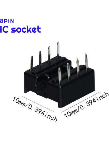 20 Amplificadores Operacionales NE5532P + 20 Zócalos DIP-8