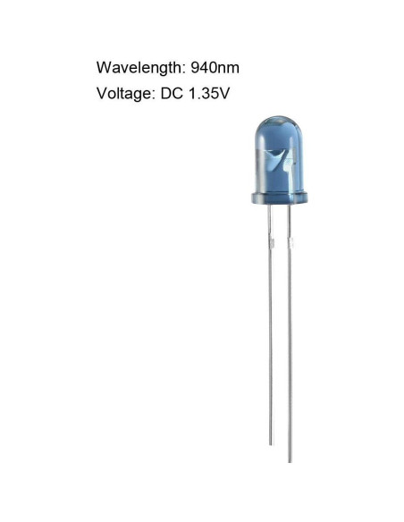 Diodo Emisor Infrarrojo uxcell 30pcs 940nm 1.35V 5mm