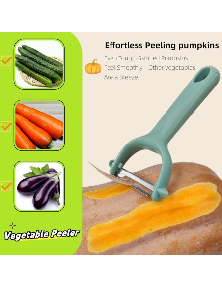 Juego de 6 Peladores de Verduras Trez Treamer Acero Inoxidable
