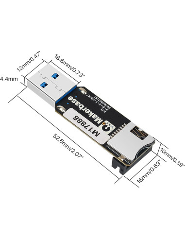 Adaptador EMMC V2 USB 3.0 para Impresora 3D MKS