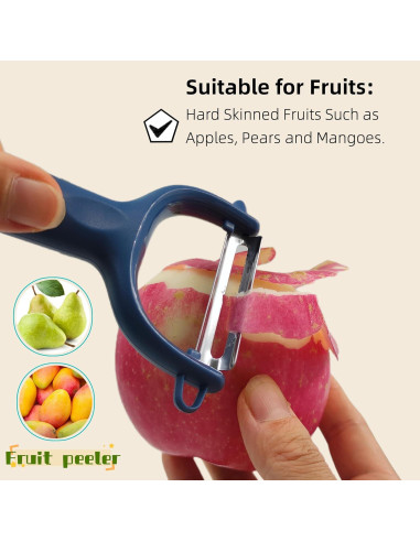 Juego de 6 Peladores de Verduras Trez Treamer Acero Inoxidable