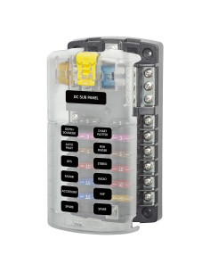 Bloque de Fusibles Blue Sea Systems 5026 12 Circuitos 100A