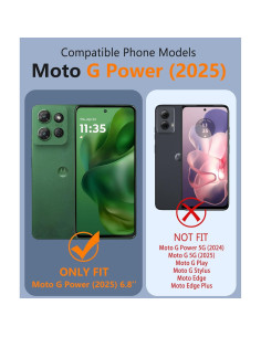 Funda FNTCASE para Motorola Moto G Power 5G 2025 - Mate Magnético 2