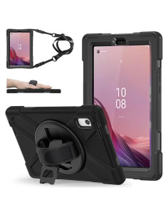Funda ZenRich para Lenovo Tab M9 2023 9" Negra con Soporte 360