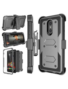 Funda híbrida Njjex para LG Stylo 4 y Q Stylus con clip