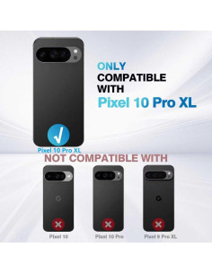 Funda de Silicona Google Pixel 10 Pro XL Gris, Delgado y Resistente 2