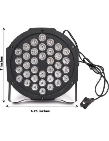 Proyector Estroboscópico LED Balsa Circle 36 RGB 220V Control Remoto