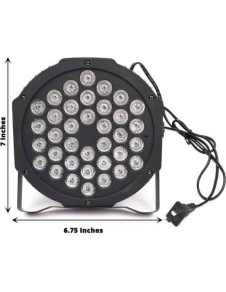 Proyector Estroboscópico LED Balsa Circle 36 RGB 220V Control Remoto