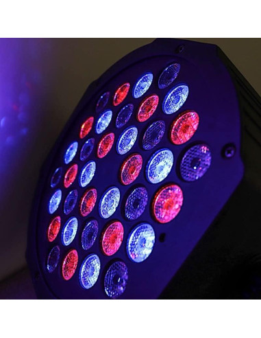 Proyector Estroboscópico LED Balsa Circle 36 RGB 220V Control Remoto
