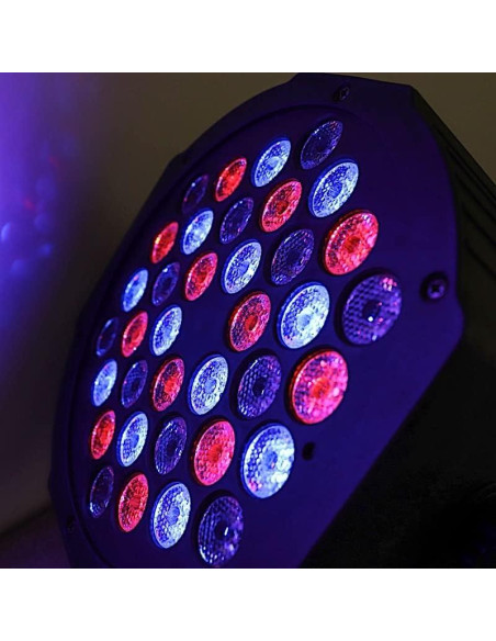 Proyector Estroboscópico LED Balsa Circle 36 RGB 220V Control Remoto