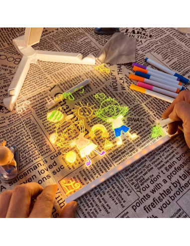 Tablero de Borrado en Seco Acrílico CAPOT con Luz 15x15 cm