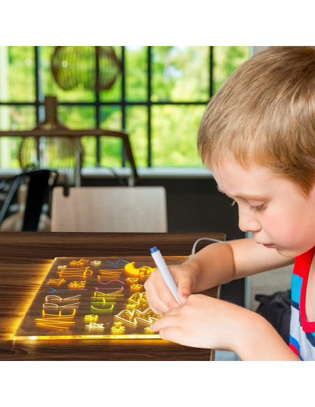 Tablero de Borrado en Seco Acrílico CAPOT con Luz 15x15 cm