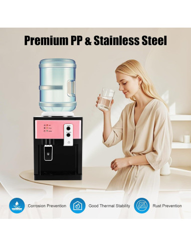 Dispensador de Agua Caliente y Frío QQDETRR 500W 26.92x23.98cm