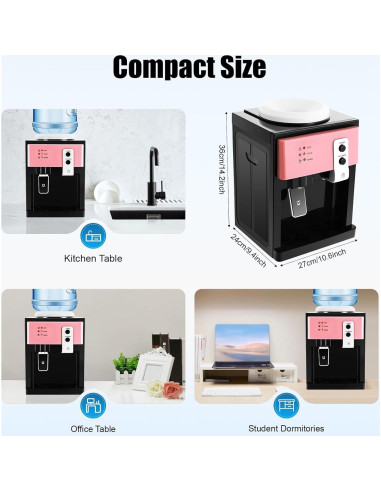 Dispensador de Agua Caliente y Frío QQDETRR 500W 26.92x23.98cm