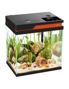 Kit Acuario Inteligente AQQA 13.6L Filtración LED 8 Colores