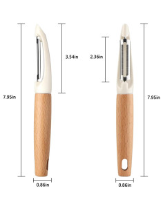 Pelador de Verduras Beereraver Acero Inoxidable Forma I 2