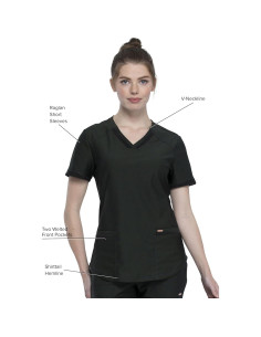Top de Scrub de Cuello en V Cherokee CK840 para Mujeres - 66 cm 2