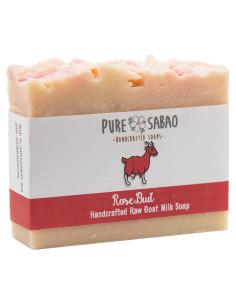 Jabón Natural de Leche de Cabra RoseBud 113g - Hidratante