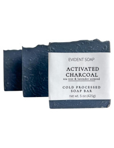 Jabón de Carbón Activado Evident Soap 141g - Natural y Hecho a Mano