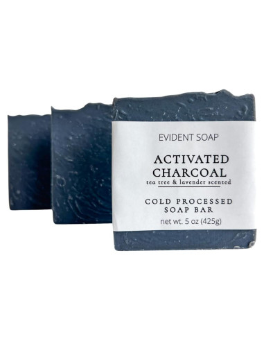 Jabón de Carbón Activado Evident Soap 141g - Natural y Hecho a Mano