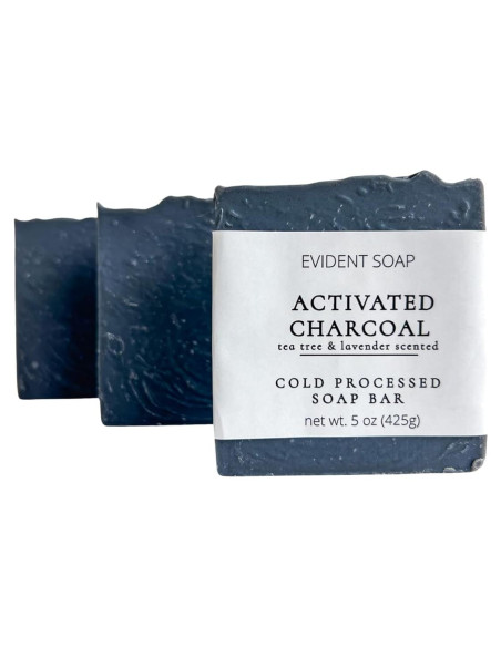 Jabón de Carbón Activado Evident Soap 141g - Natural y Hecho a Mano