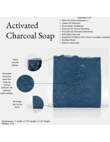 Jabón de Carbón Activado Evident Soap 141g - Natural y Hecho a Mano