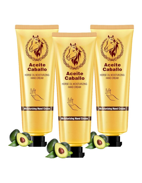 Crema Hidratante para Manos ETUIH con Aceite de Caballo 3PCS