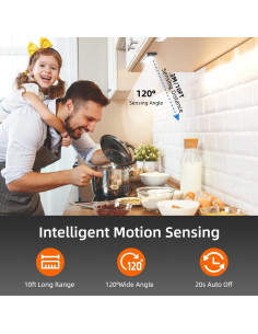 Luces Bajo Gabinete Olalits 19.8 cm con Sensor de Movimiento 2