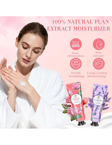 16 Paquete Regalo Balsamo Labial y Crema de Manos Aottom