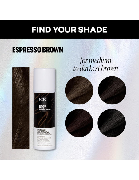 Spray Corrector de Raíces IGK Hair 56.7 ml Marrón Oscuro