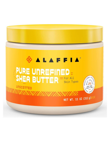 Manteca de Karité Pura Sin Refinar Alaffia 311 g - Hidratante