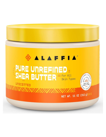Manteca de Karité Pura Sin Refinar Alaffia 311 g - Hidratante